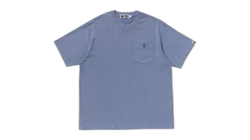 BAPE Garment Dye One Point Relaxed Fit Pocket Tee Charcoal