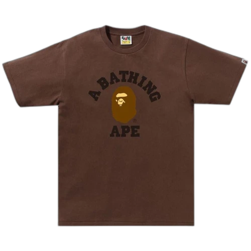 BAPE College Tee 'Brown'