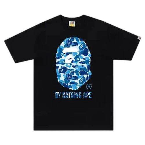 BAPE ABC Camo College Tee 'Black/Blue'