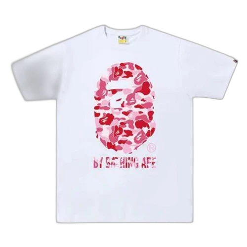 BAPE ABC Camo College Tee 'White/Pink'