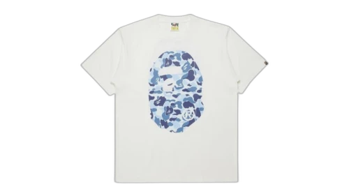 BAPE ABC Camo Big Ape Head Tee White/Blue