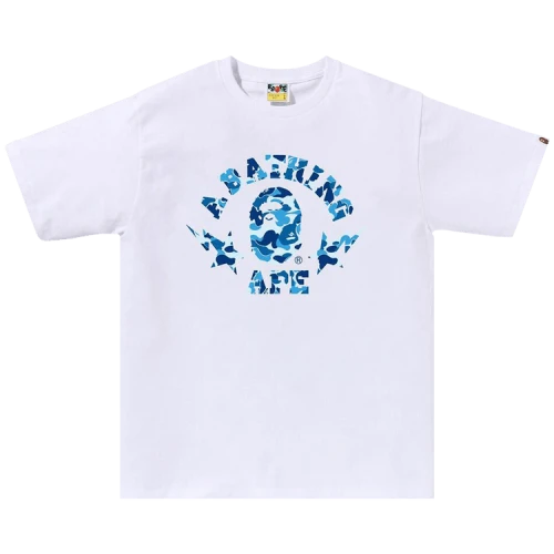 BAPE ABC Camo Sta College Tee 'White/Blue'