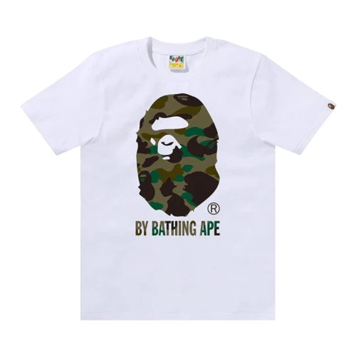 BAPE 1st Camo By Bathing Ape Tee 'White/Green'