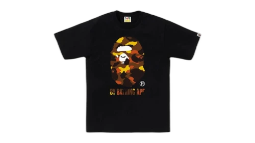 BAPE 1st Camo By Bathing Ape Tee Black/Orange