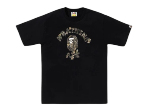 BAPE Tree Edge Camo College Tee Black/Brown