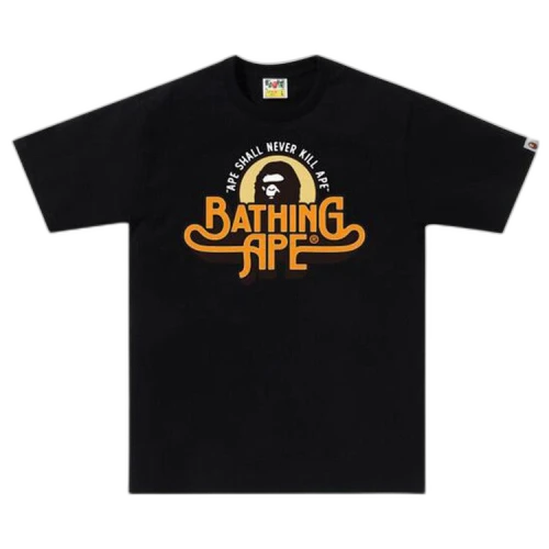 BAPE Genuine Garment Logo Tee 'Black'