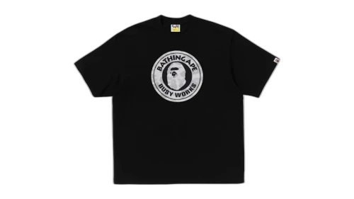 BAPE City Camo Busy Works Relaxed Fit Tee Black