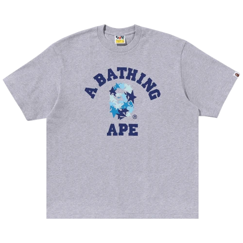 BAPE Sta College Relaxed Fit Tee 'Grey'