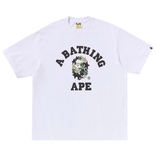 BAPE Sta College Relaxed Fit Tee 'White'
