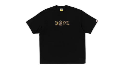 BAPE 1st Camo Logo Relaxed Fit Tee Black