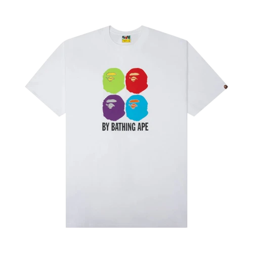 BAPE Multi Ape Head Relaxed Fit Tee 'White'
