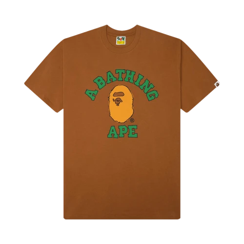 BAPE Hand Drawn College Relaxed Fit Tee 'Beige'