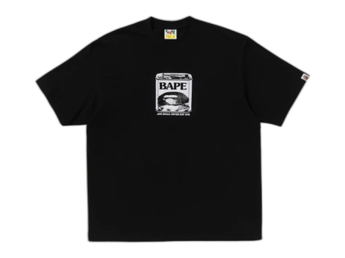 BAPE Can Food Bape Logo Relaxed Fit Tee Black