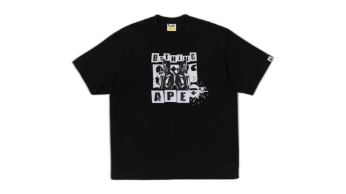 BAPE Graffiti Logo Relaxed Fit II Tee Black