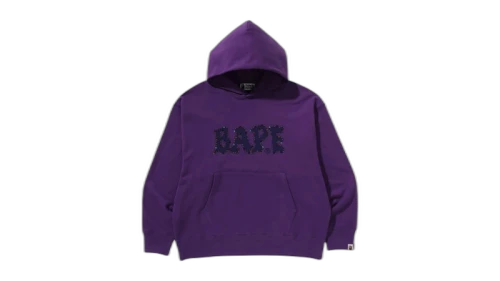 BAPE Color Stone Relaxed Fit Pullover Hoodie Gray