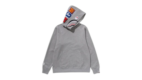 BAPE Shark Pullover Hoodie (FW25) Gray