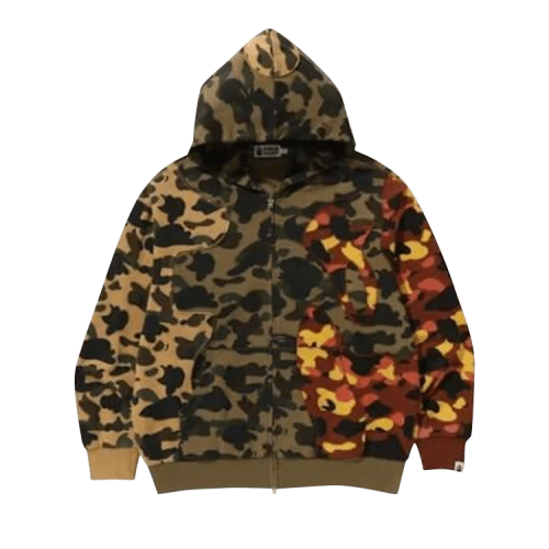 BAPE 1st Camo Upcycled Relaxed Fit Full Zip Hoodie 'Multicolor'