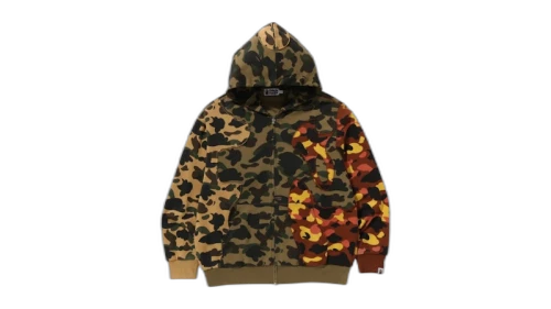 BAPE 1st Camo Upcycled Relaxed Fit Full Zip Hoodie Multi