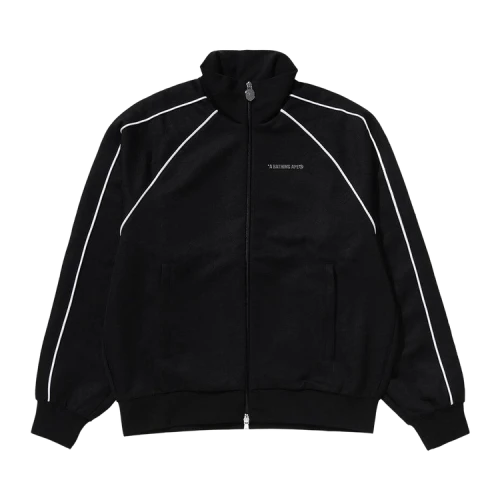 BAPE Line Camo Jacquard Metal Logo Relaxed Fit Track Jacket 'Black'