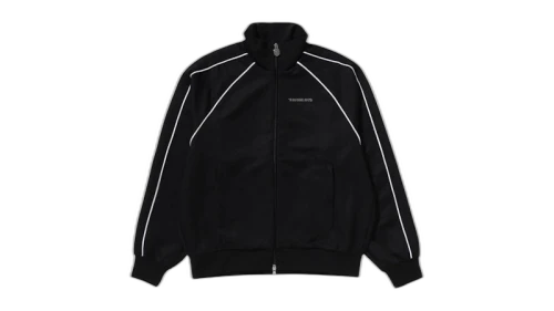 BAPE Line Camo Jacquard Metal Logo Relaxed Fit Track Jacket Black