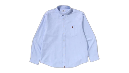 BAPE One Point Oxford L/S Shirt Sax