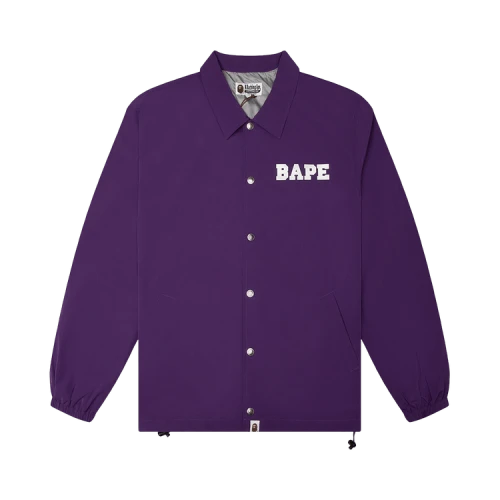 BAPE College Coach Jacket 'Purple'