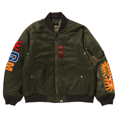 BAPE Shark MA-1 Jacket 'Olive Drab'