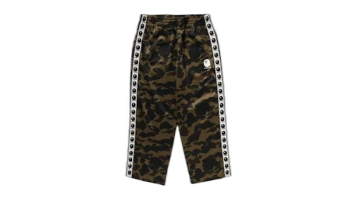 BAPE 1st Camo Loose Fit Track Pants Green