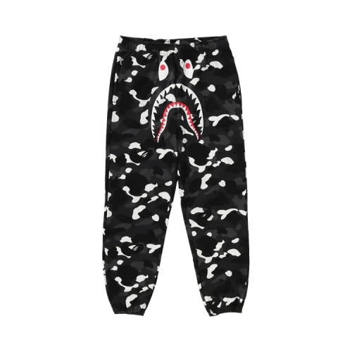 BAPE City Camo Shark Relaxed Fit Sweatpants 'Black'