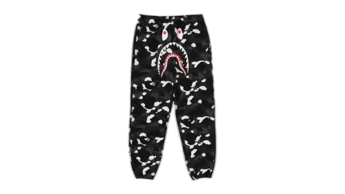 BAPE City Camo Shark Relaxed Fit Sweatpants Black