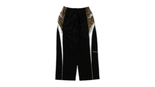 BAPE Wild Leopard Pattern Oversized Fit Track Pants Navy