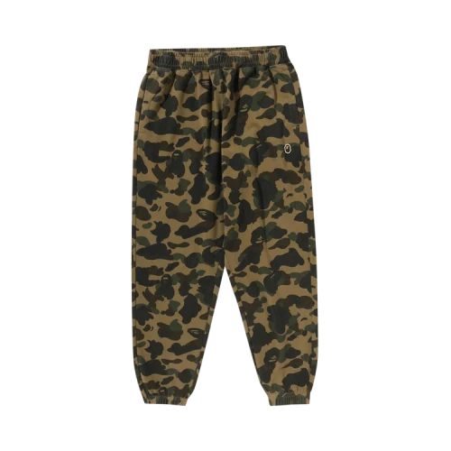BAPE 1st Camo One Point Relaxed Fit Sweatpants 'Green'