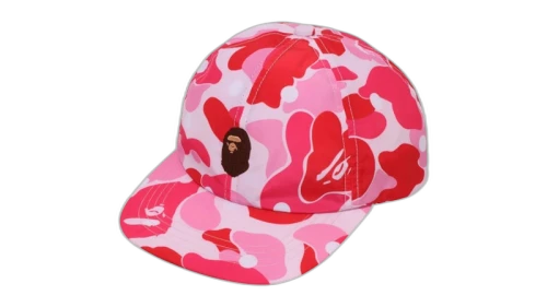 BAPE ABC Dot Camo One Point Panel Cap Pink