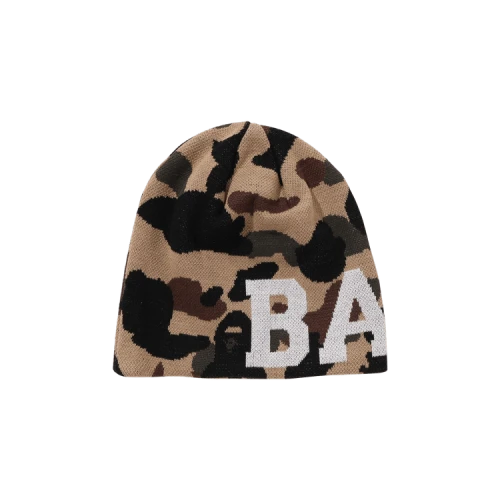 BAPE 1st Camo Knit Cap 'Yellow'