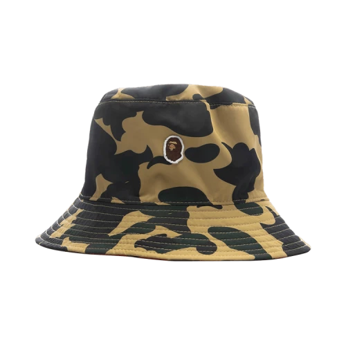 BAPE 1st Camo One Point Reversible Hat 'Yellow'