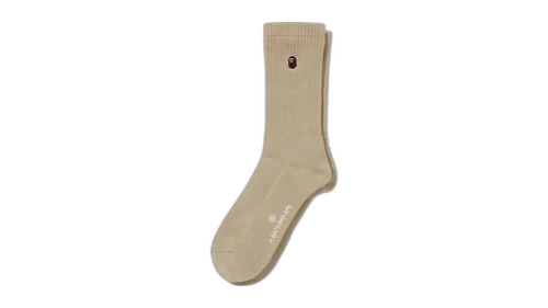 BAPE One Point Socks Beige