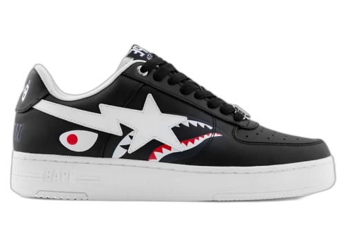 A Bathing Ape Bape Sta Low #2 Shark Black