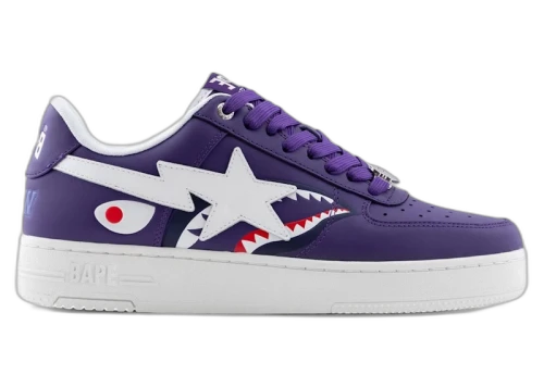 A Bathing Ape Bape Sta Low #2 Shark Purple