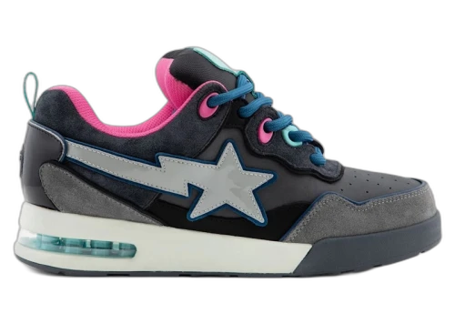 BAPE A Bathing Ape Flip Sta #2 Black Pink Blue