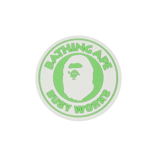 BAPE Busy Works Neon Rubber Coaster 'Green'