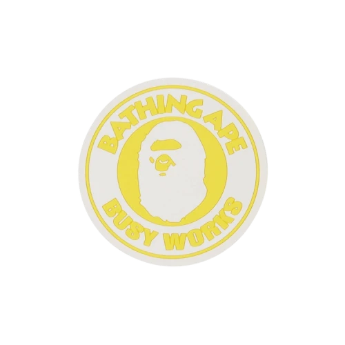 BAPE Busy Works Neon Rubber Coaster 'Yellow'