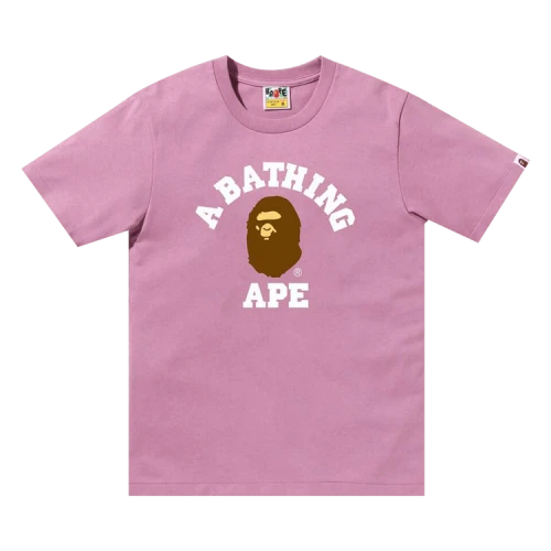 BAPE College Tee 'Pink'