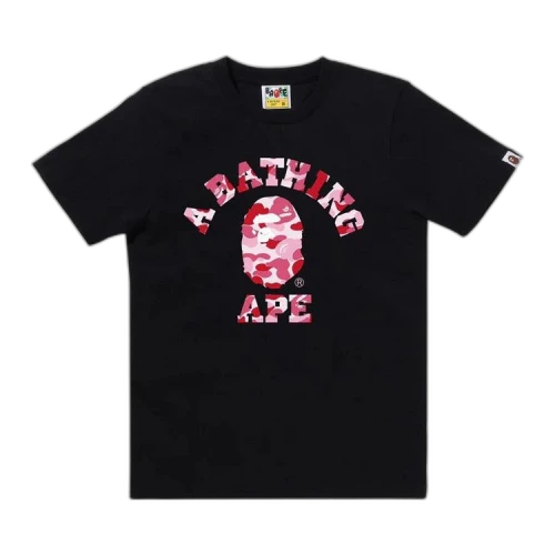 BAPE ABC Camo College Tee 'Black/Pink'