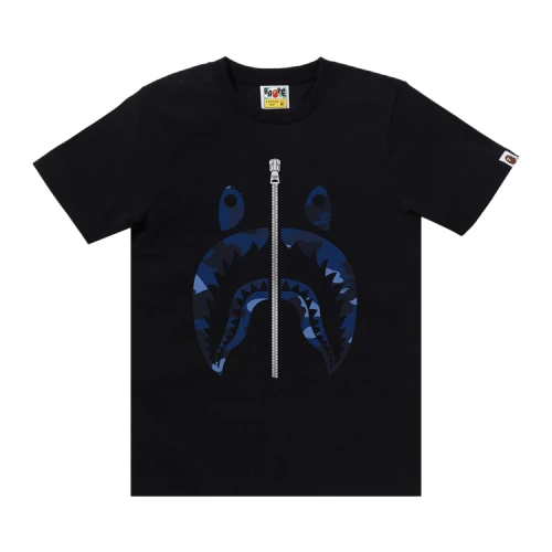 BAPE Color Camo Shark Tee 'Black/Navy'