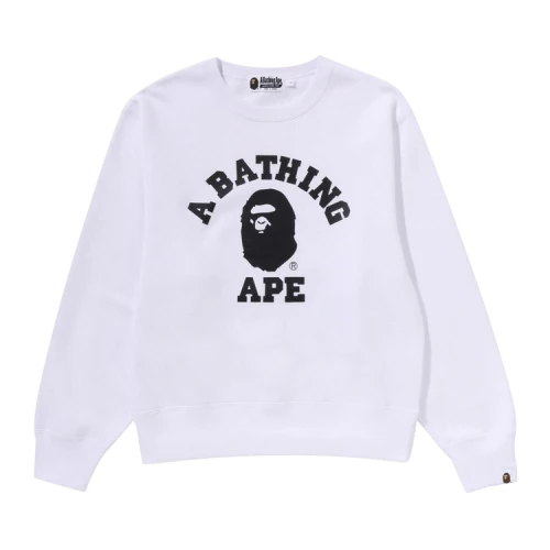 BAPE College Crewneck Sweatshirt 'Black'