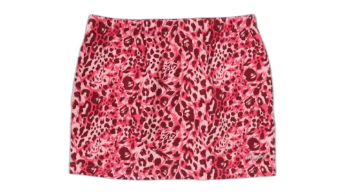 BAPE Wild Leopard Pattern Sweat Skirt Pink