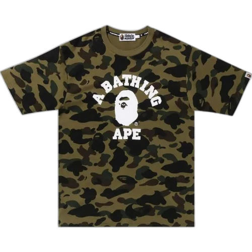 BAPE Kids 1st Camo College Tee 'Green'