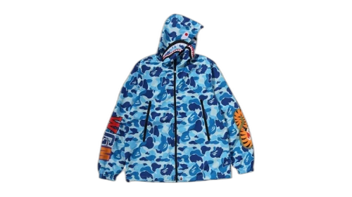 BAPE ABC Camo Shark Hoodie Jacket (SS26) Blue