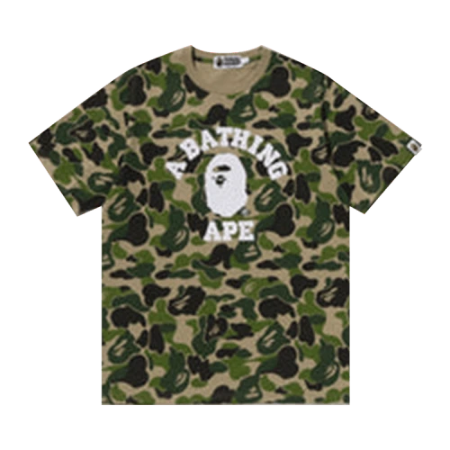 BAPE ABC Camo College Tee 'Green'