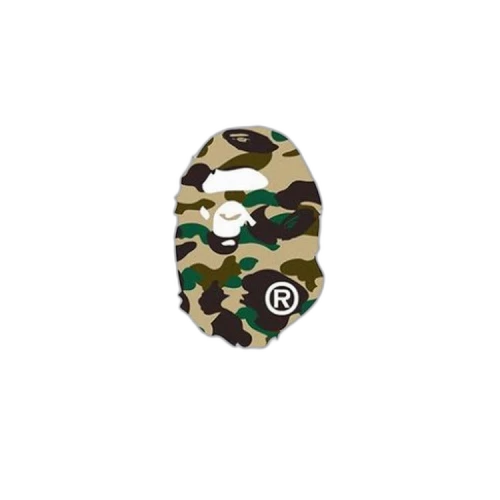 BAPE 1st Camo Big Ape Head Tee 'White Yellow'